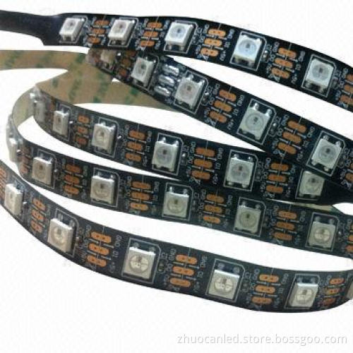 LED multi color flexible strip, ws2812b drive IC, 60 LEDs per meter